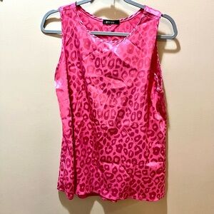 BTFBM Pink Leopard Print Blouse Size Medium